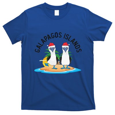 Galapagos Islands Blue Footed Booby Bird Christmas T-Shirt