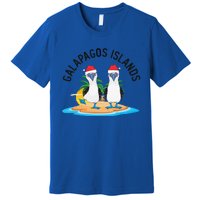 Galapagos Islands Blue Footed Booby Bird Christmas Premium T-Shirt