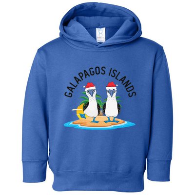 Galapagos Islands Blue Footed Booby Bird Christmas Toddler Hoodie