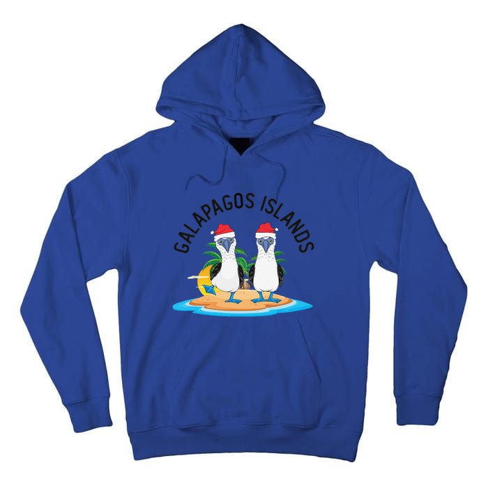 Galapagos Islands Blue Footed Booby Bird Christmas Tall Hoodie