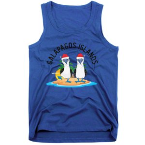 Galapagos Islands Blue Footed Booby Bird Christmas Tank Top