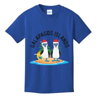 Galapagos Islands Blue Footed Booby Bird Christmas Kids T-Shirt