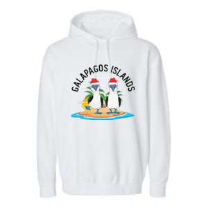 Galapagos Islands Blue Footed Booby Bird Christmas Garment-Dyed Fleece Hoodie