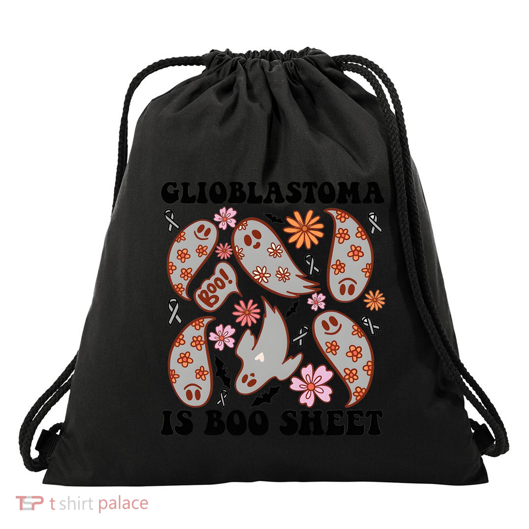 Glioblastoma Is Boo Sheet Brain Cancer Warrior Drawstring Bag