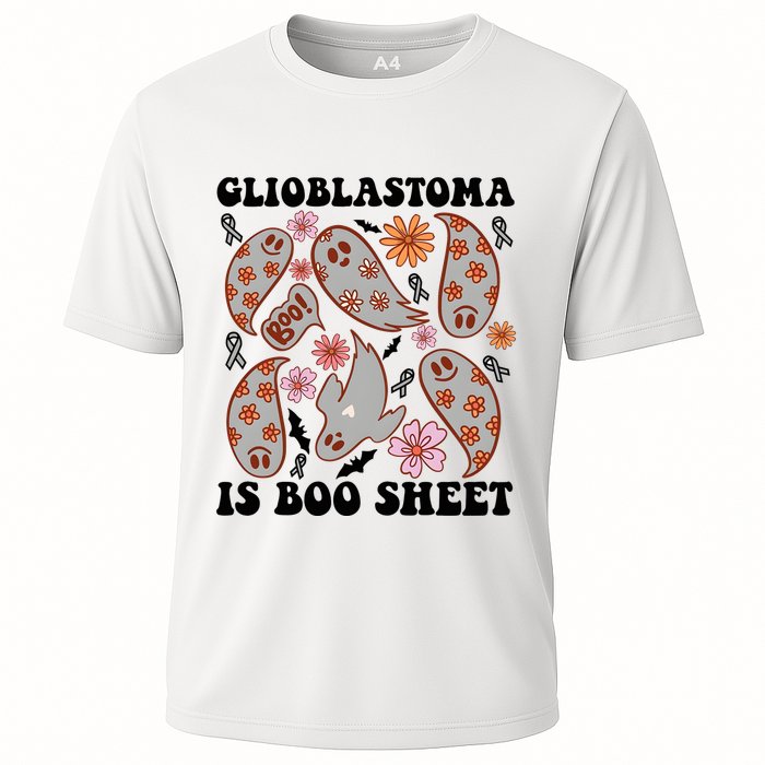 Glioblastoma Is Boo Sheet Brain Cancer Warrior Cooling Performance Crew T-Shirt