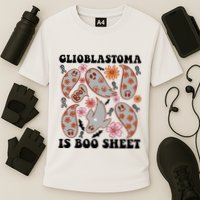 Glioblastoma Is Boo Sheet Brain Cancer Warrior Cooling Performance Crew T-Shirt
