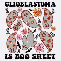 Glioblastoma Is Boo Sheet Brain Cancer Warrior Cooling Performance Crew T-Shirt
