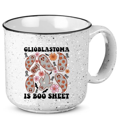 Glioblastoma Is Boo Sheet Brain Cancer Warrior 15oz Campfire Ceramic Mug