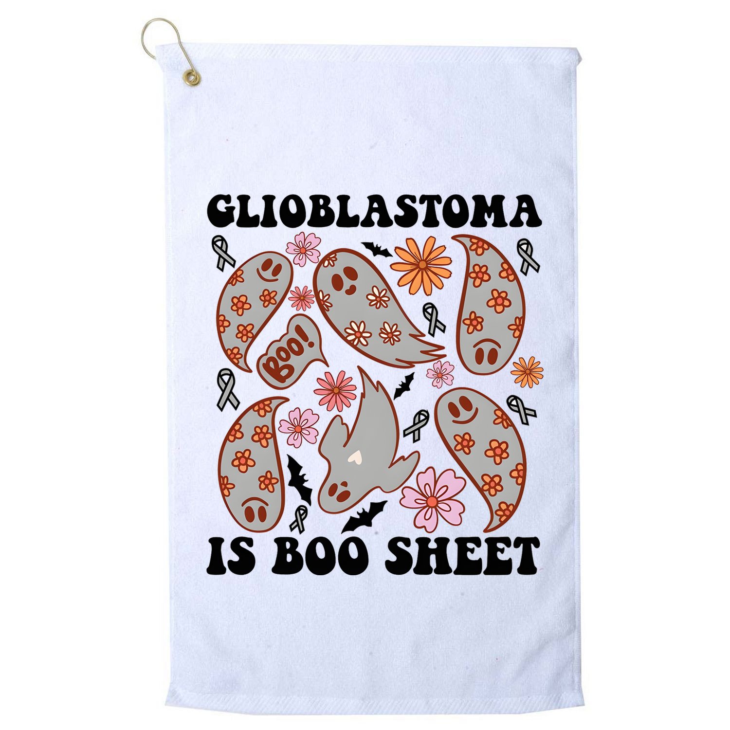 Glioblastoma Is Boo Sheet Brain Cancer Warrior Golf Towel