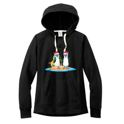 Galapagos Islands Blue Footed Booby Bird Christmas Women's Fleece Hoodie