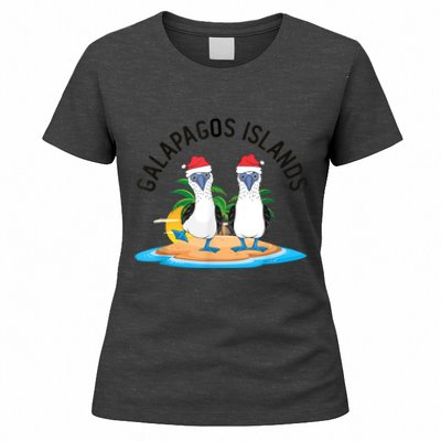 Galapagos Islands Blue Footed Booby Bird Christmas Women's T-Shirt