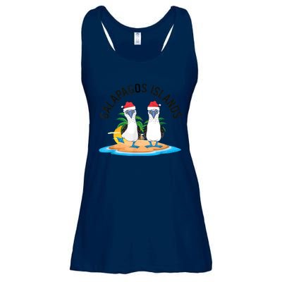 Galapagos Islands Blue Footed Booby Bird Christmas Ladies Essential Flowy Tank