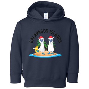 Galapagos Islands Blue Footed Booby Bird Christmas Toddler Hoodie