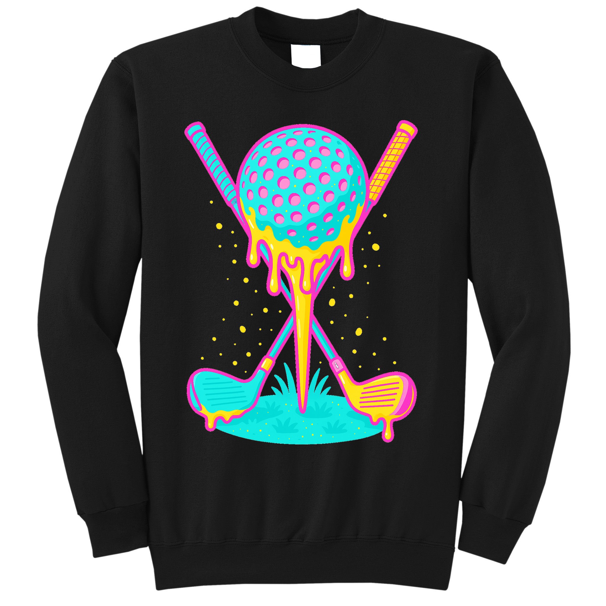 Golf Ice Cream Drip Golfing Golfer Sweatshirt