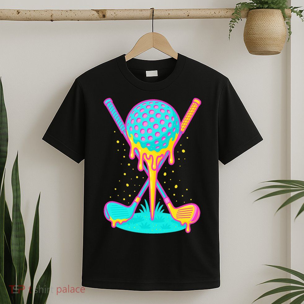 Golf Ice Cream Drip Golfing Golfer T-Shirt