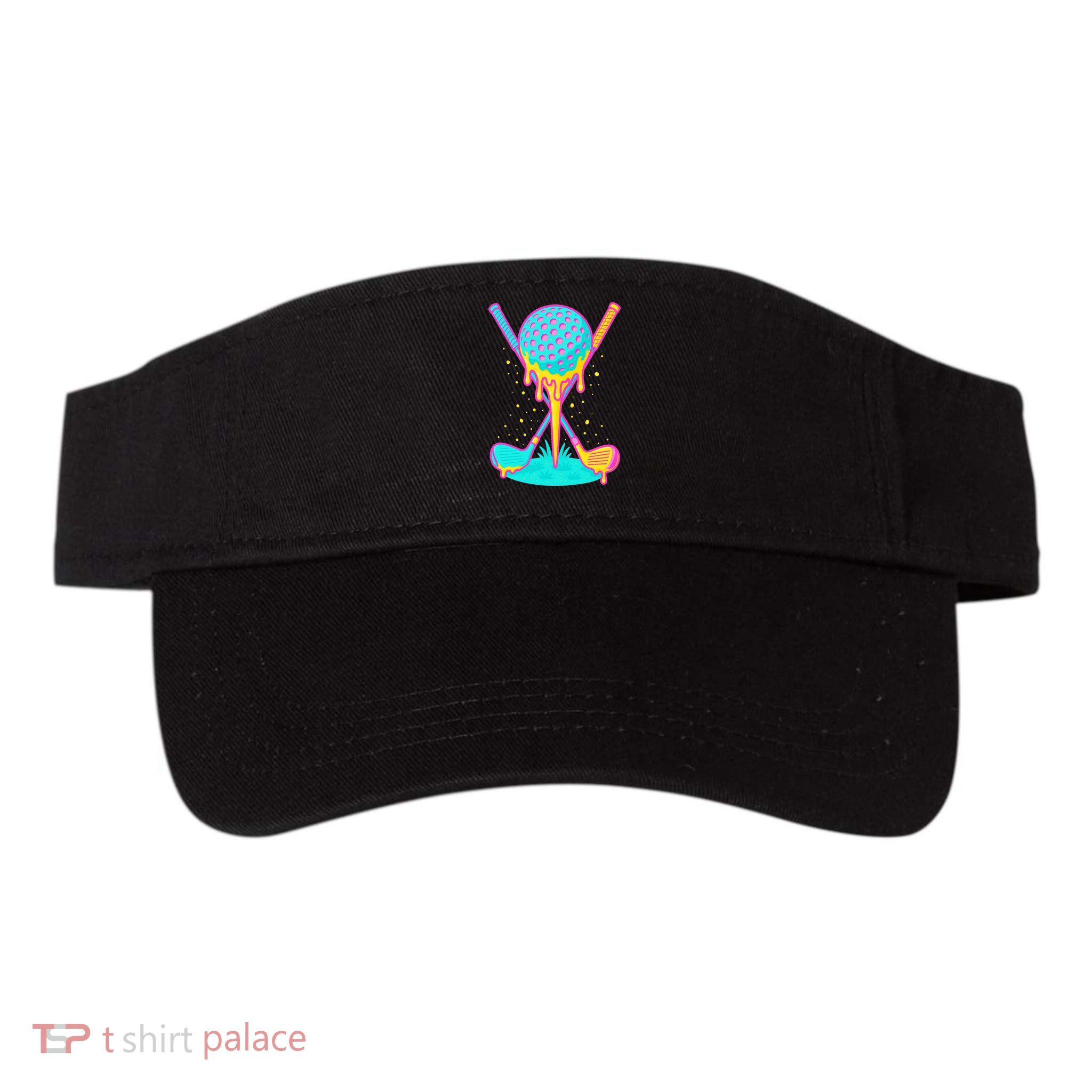 Golf Ice Cream Drip Golfing Golfer Visor
