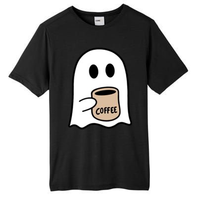 Ghost Ing Coffee Funny Halloween Costume Coffee Lover Cool Gift Tall Fusion ChromaSoft Performance T-Shirt