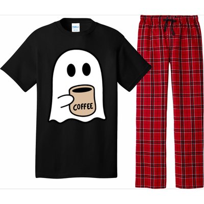 Ghost Ing Coffee Funny Halloween Costume Coffee Lover Cool Gift Pajama Set