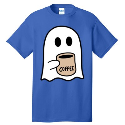 Ghost Ing Coffee Funny Halloween Costume Coffee Lover Cool Gift Tall T-Shirt