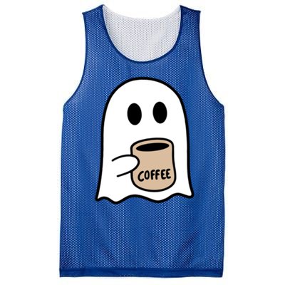 Ghost Ing Coffee Funny Halloween Costume Coffee Lover Cool Gift Mesh Reversible Basketball Jersey Tank