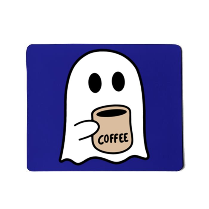 Ghost Ing Coffee Funny Halloween Costume Coffee Lover Cool Gift Mousepad