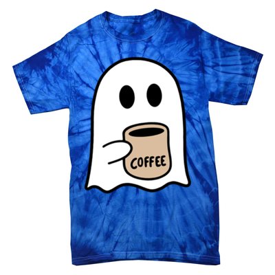 Ghost Ing Coffee Funny Halloween Costume Coffee Lover Cool Gift Tie-Dye T-Shirt