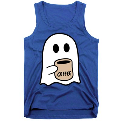 Ghost Ing Coffee Funny Halloween Costume Coffee Lover Cool Gift Tank Top