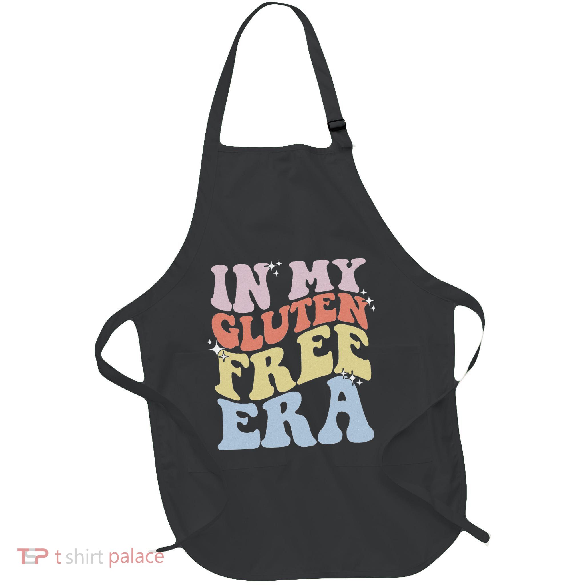 Gluten Intolerance Celiac Awareness In My Gluten Free Era Full-Length Apron With Pockets