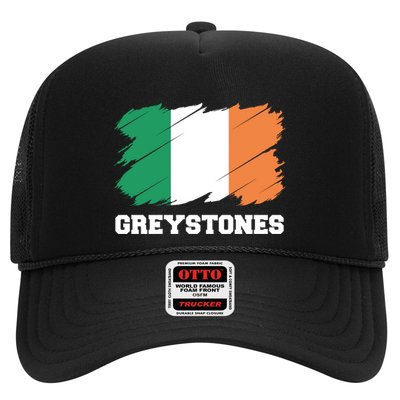 Greystones Ireland City éIre Irish Flag Gift Trucker Hat