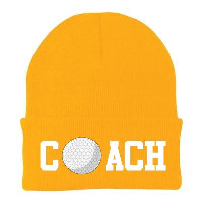 Golf Instructor Coach Golfer Golf Ball Gift Golf Course Knit Cap Winter Beanie