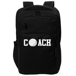 Golf Instructor Coach Golfer Golf Ball Gift Golf Course Impact Tech Backpack