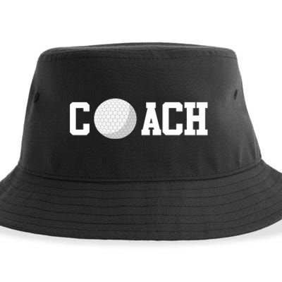 Golf Instructor Coach Golfer Golf Ball Gift Golf Course Sustainable Bucket Hat