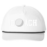 Golf Instructor Coach Golfer Golf Ball Gift Golf Course Snapback Five-Panel Rope Hat