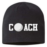 Golf Instructor Coach Golfer Golf Ball Gift Golf Course Sustainable Beanie