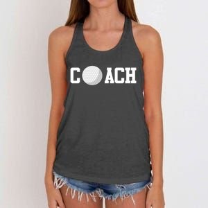 Golf Instructor Coach Golfer Golf Ball Gift Golf Course Women's Knotted Racerback Tank