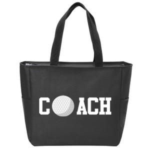 Golf Instructor Coach Golfer Golf Ball Gift Golf Course Zip Tote Bag