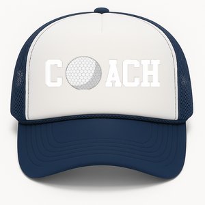 Golf Instructor Coach Golfer Golf Ball Gift Golf Course Trucker Hat