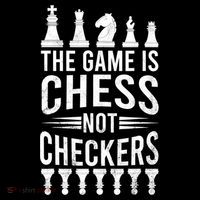 Game Is Chess Not Checkers Funny Gift Grandmaster Chess Player Gift Women's V-Neck T-Shirt