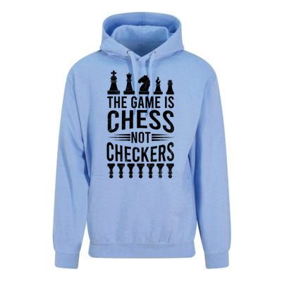 Game Is Chess Not Checkers Funny Gift Grandmaster Chess Player Gift Unisex Surf Hoodie