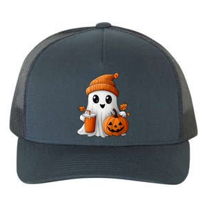 Ghost Ing Coffee Halloween Pumpkin Iced Coffee Lover Gift Yupoong Adult 5-Panel Trucker Hat