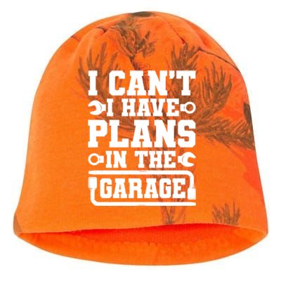 Garage I Cant I Have Plans In The Garage Car Gift Kati - Camo Knit Beanie