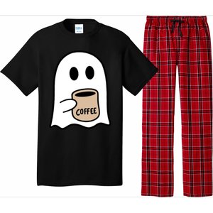 Ghost Ing Coffee Funny Halloween Costume Coffee Lover Great Gift Pajama Set