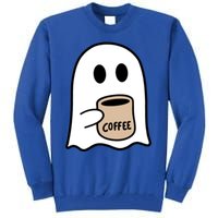 Ghost Ing Coffee Funny Halloween Costume Coffee Lover Great Gift Tall Sweatshirt