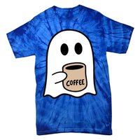 Ghost Ing Coffee Funny Halloween Costume Coffee Lover Great Gift Tie-Dye T-Shirt