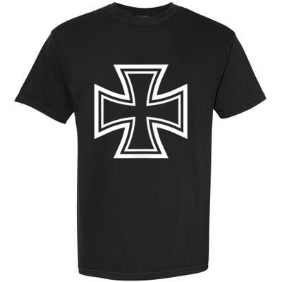 German Iron Cross Front & Back Print Garment-Dyed Heavyweight T-Shirt