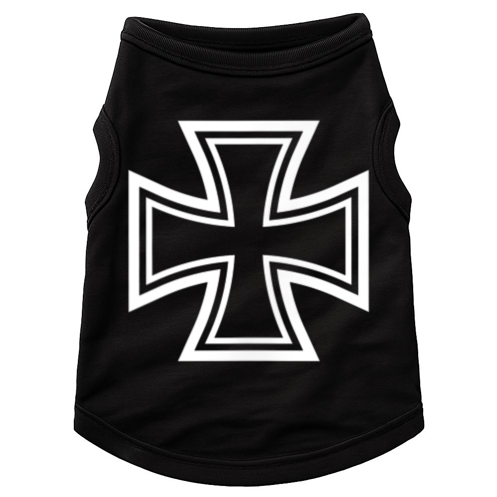 German Iron Cross Front & Back Print Doggie Tank