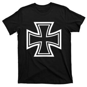 German Iron Cross Front & Back Print T-Shirt