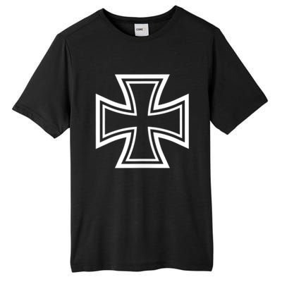 German Iron Cross Front & Back Print Tall Fusion ChromaSoft Performance T-Shirt