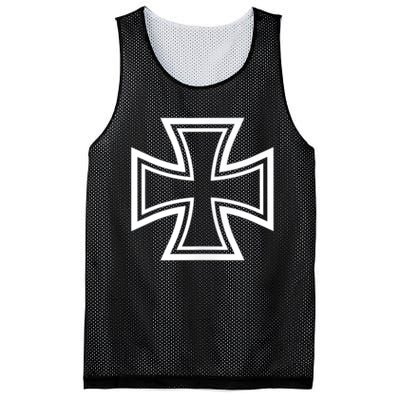 German Iron Cross Front & Back Print Mesh Reversible Basketball Jersey Tank