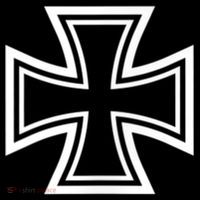 German Iron Cross Front & Back Print Cooling Performance Long Sleeve Crew